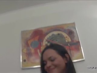 Ass fisting before hardcore fuck for young brunette lady