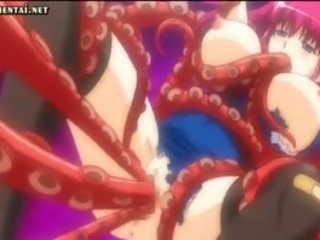 Anime punapea saab anaal dildo