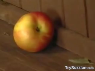 Netīras russians iet mežonīga uz a sauna