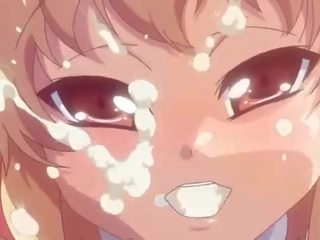 Adoleshent anime i ri femër jep marrjenëgojë