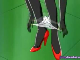 Mežonīga anime pleasuring a diva dzimumloceklis